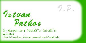 istvan patkos business card